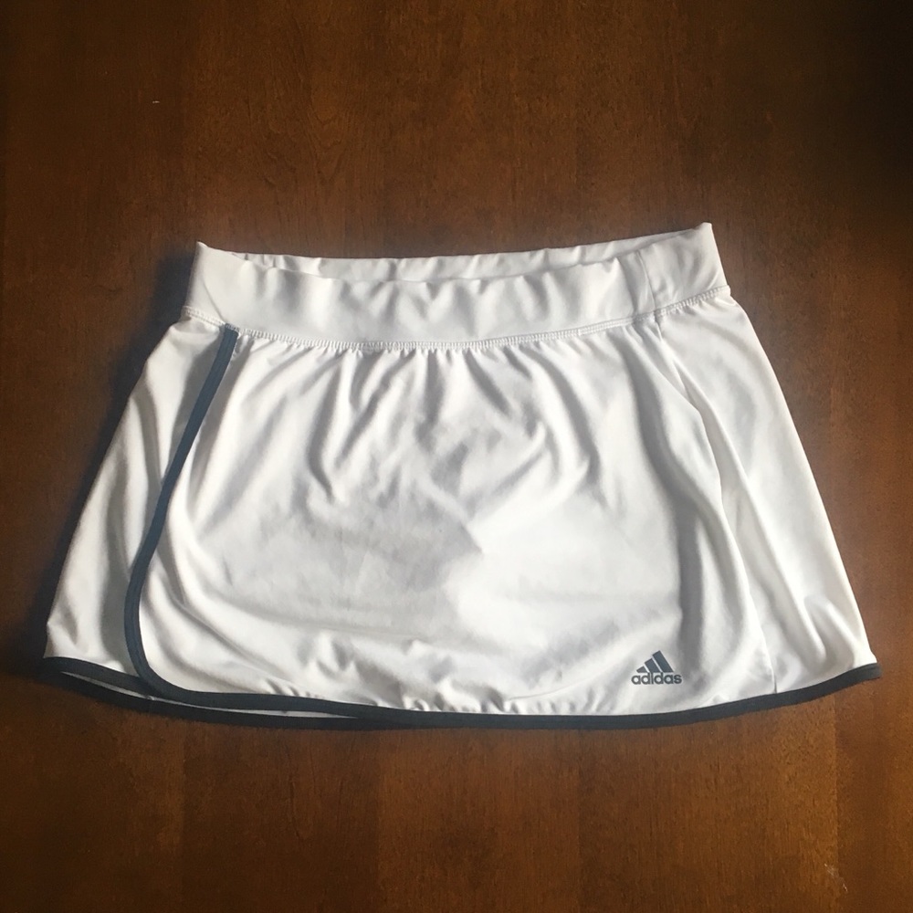 White Adidas Tennis Skirt